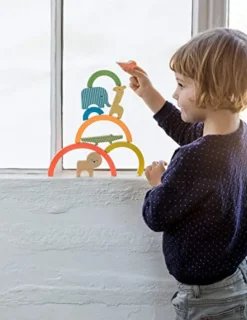 Wild Rainbow Wooden Balancing Game