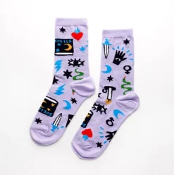 Witchy Mystic Spells Crew Socks - Women's