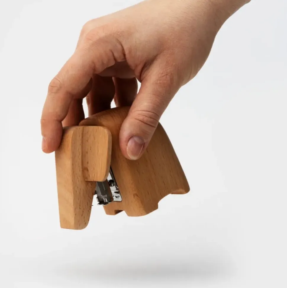 Wooden Elephant Stapler (two sizes)