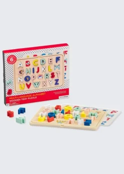 Wooden Multi-Language Alphabet Tray Puzzle