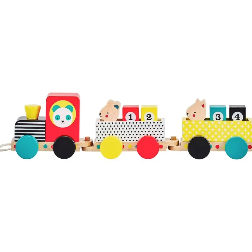 Wooden Pull Along Train