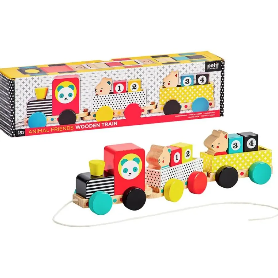 Wooden Pull Along Train