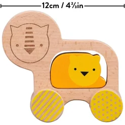 Wooden Push Along Lion Toy