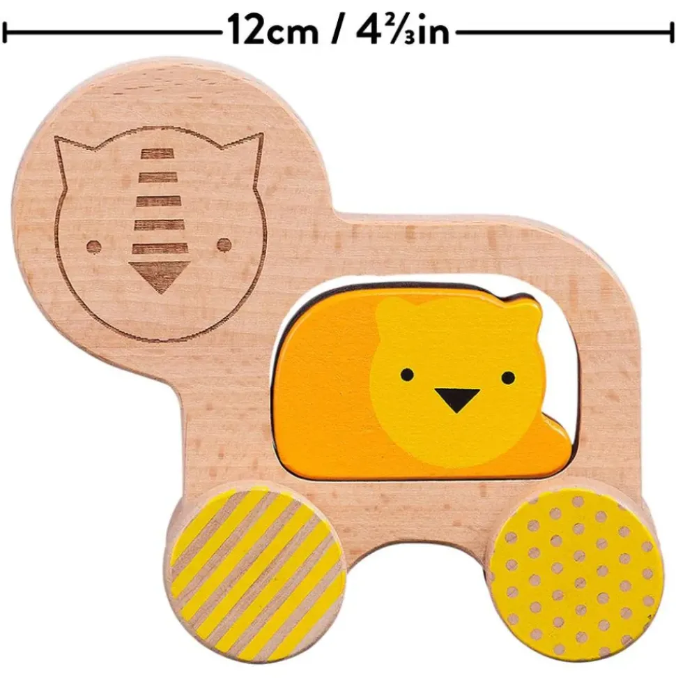 Wooden Push Along Lion Toy