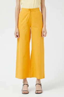 Yellow Straight Pants
