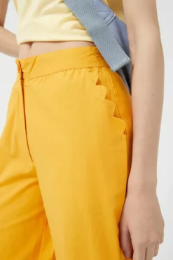 Yellow Straight Pants