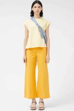 Yellow Straight Pants