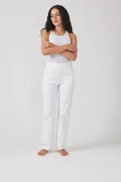 Zip Back Jeans - White